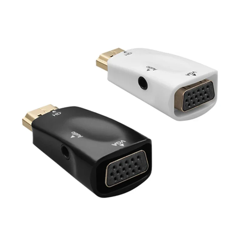Adaptador HD macho a VGA hembra compatible con HDMI, convertidor de Cable de Audio 1080P 720P para PC, portátil, TV Box, proyector de pantalla de ordenador - imagen 5