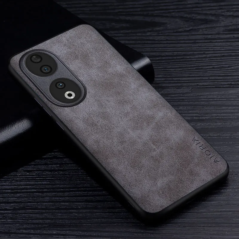 Funda de teléfono de cuero PU Premium para Honor 90 70 50 20 10 Pro Lite, cubierta protectora de Color sólido resistente a los arañazos - imagen 4