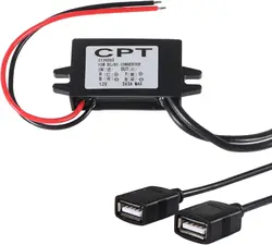 Convertidor 12V a 5V USB Dual Alta Eficiencia para Automóvil