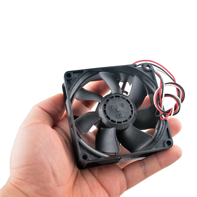 08025SS-12N-AT Ventilador de flujo axial 8 cm x 80 mm 80 x 80 x 25 mm DC12V 0.21A Ventilador de enfriamiento de 3 pines para fuente de alimentación de interruptor - imagen 5