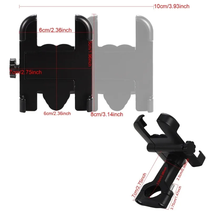 Soporte para teléfono móvil de motocicleta para iPhone Xiaomi Huawei espejo retrovisor soporte para manillar bicicleta ciclismo soporte para teléfono móvil - imagen 5