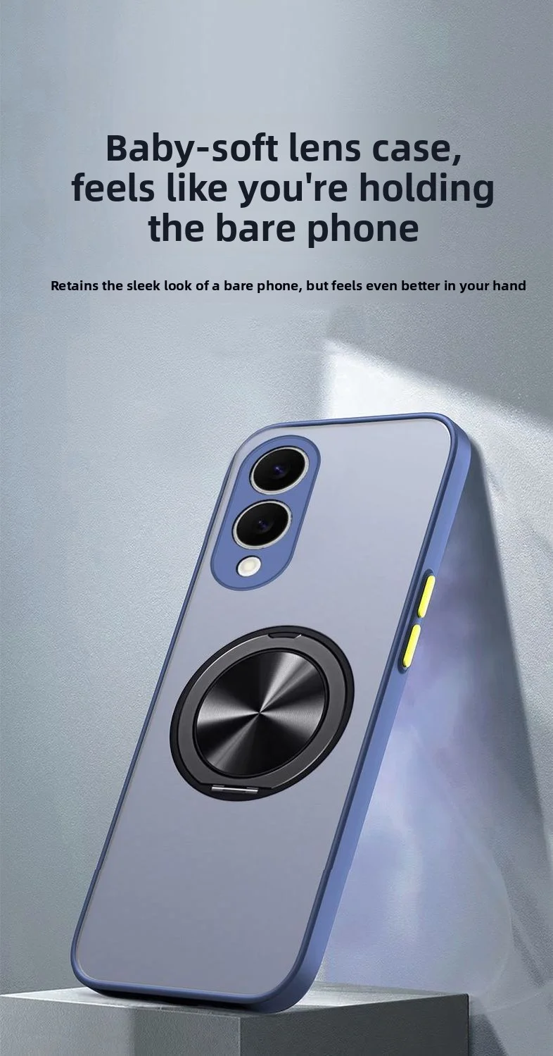 Para Samsung Galaxy S25 S24 S23 Ultra funda dura con anillo de PC soporte cubierta trasera protectora magnética para Samsung S25 S24 S23 Plus Shell - imagen 2