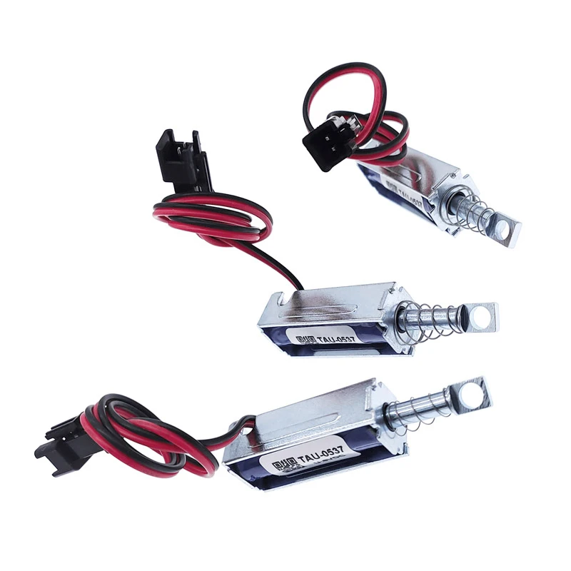 TAU-0537 Cerradura electromagnética Cerradura magnética DC 6V/12V/24V cerradura eléctrica 1.5A/2A/1A cerradura solenoide lineal - imagen 2