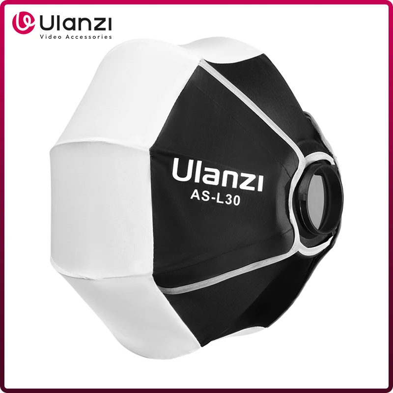 Ulanzi AS-L30 30cm linterna Softbox Mini montaje Bowens bola de liberación rápida difusor de luz modificada para Ulanzi LT028 LT005 luz COB