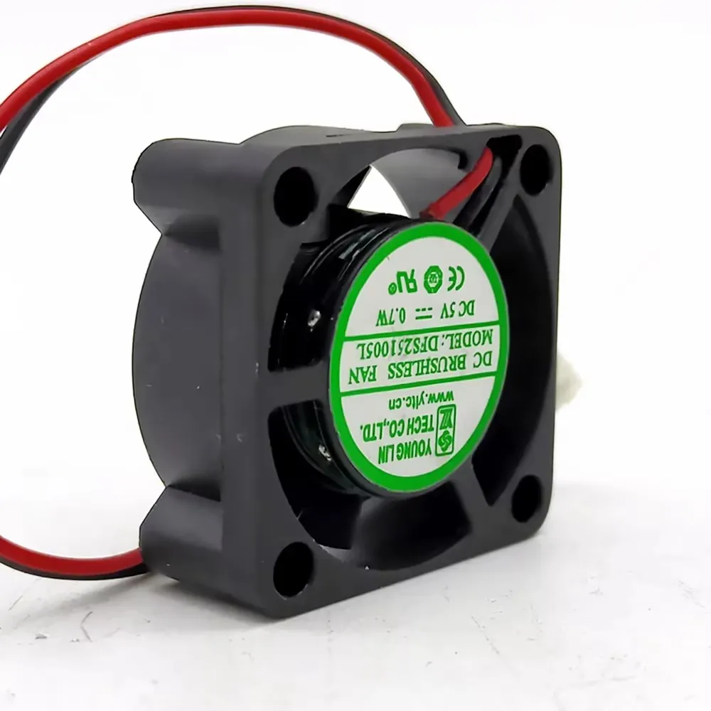 Nuevo DFS251005l para younglin 4500RPM 2510 25X25X10MM DC 5V 2,5 cm ventilador de refrigeración micro silencioso ultrafino - imagen 2