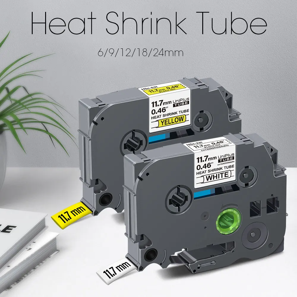 Tubo termorretráctil de 6/9/12/18/24mm Compatible con cinta termorretráctil Brother hse231 hse241 hse221 hse211 hse631 hse621 cinta termorretráctil Brother - imagen 2