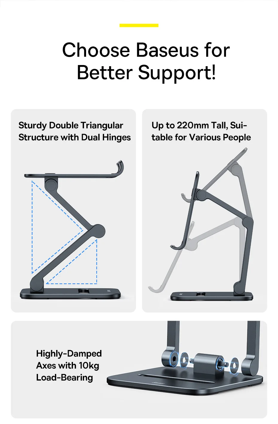 Soporte Baseus Metal - Especificaciones técnicas detalladas