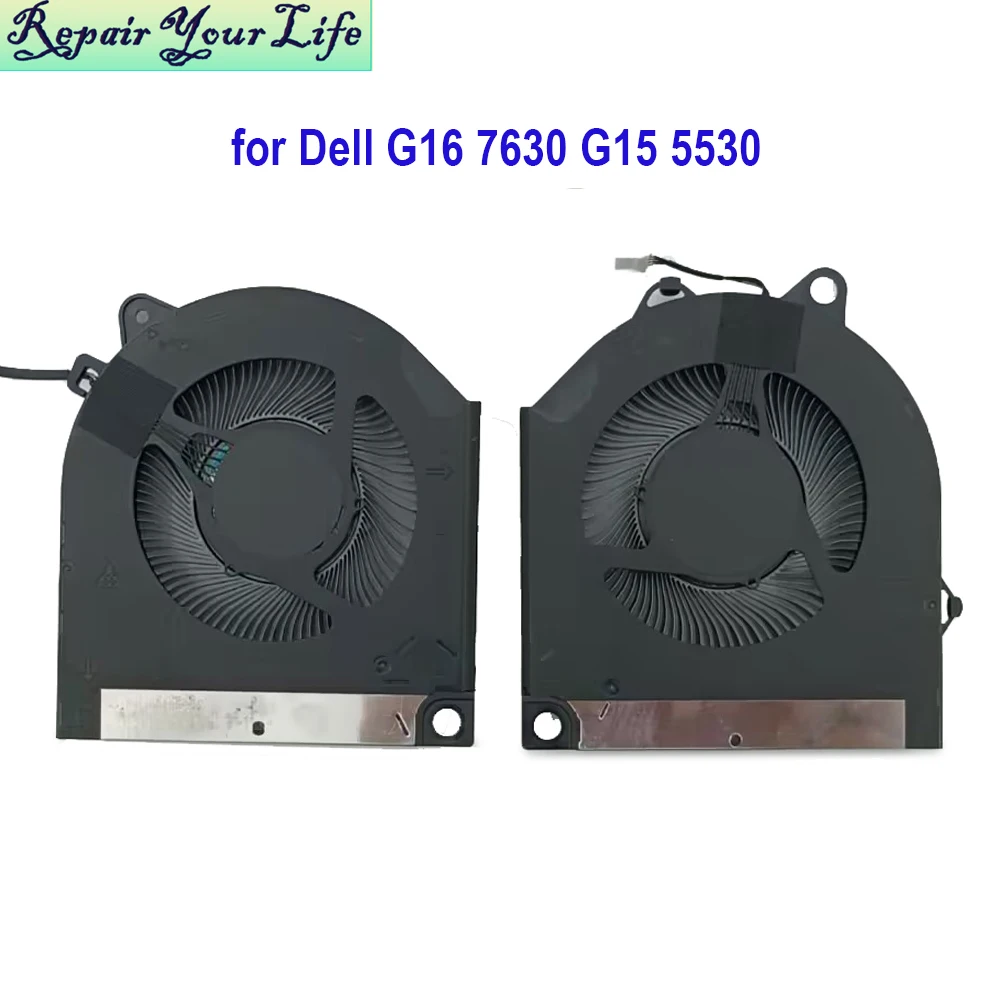 Radiador de refrigeración para ordenador portátil, ventilador de CPU GPU para Dell G16 7630 G15 5530 2023 Gamer, enfriador VGA DC12V EG75071S1-C280-S9A