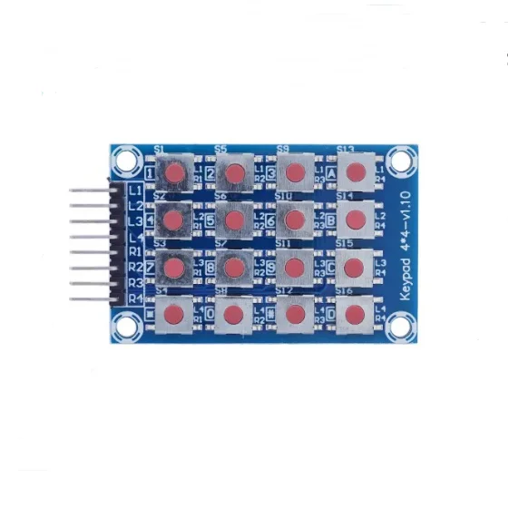 4*4 2*4 Teclado de matriz de 4 bits 8 bits 16 bits MCU Módulo de microinterruptor de teclado de expansión independiente externo - imagen 5