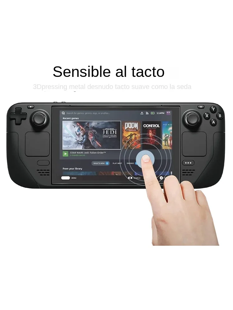 DATA FROG 2 protectores de pantalla de vidrio templado compatibles con Steam Deck 9H HD película antiarañazos - imagen 4