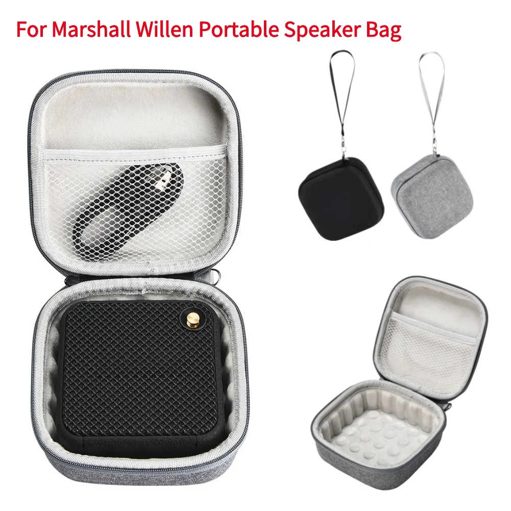 Estuche rígido para altavoz portátil Marshall Willen, bolsa protectora de EVA, a prueba de sacudidas, estuche de transporte de viaje