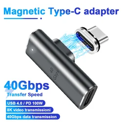 Adaptador Magnético USB-C 100W PD para MacBook Air/Pro Carga Rápida