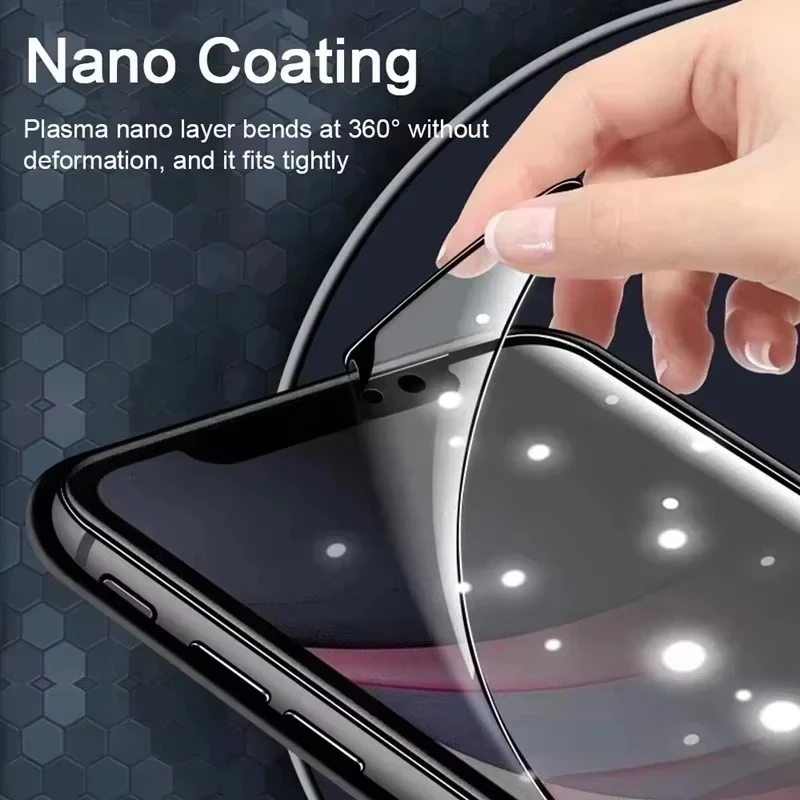 4 Uds Protector de pantalla de privacidad de cerámica mate para Xiaomi Redmi 13C 12C Note 13 Pro 5G 12 11 10 9 8 11A 10C 10A 9A 9C 9T película suave - imagen 3