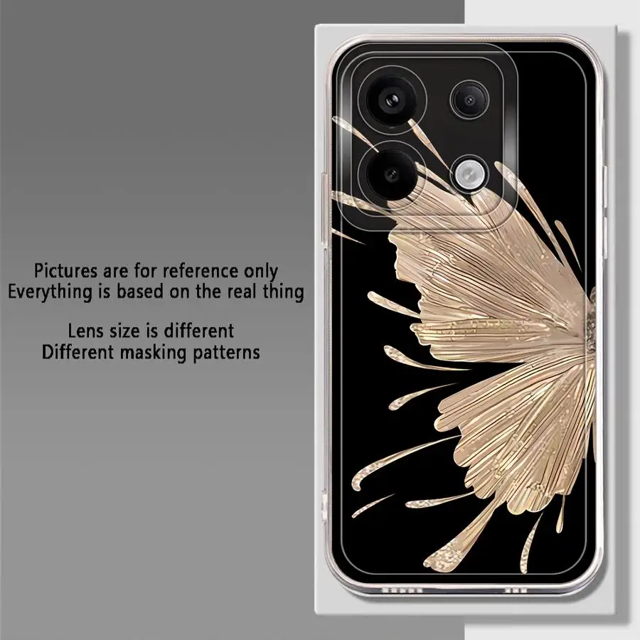 Hermosa mariposa funda de teléfono suave para Xiaomi Redmi 14C 9A 9C 12C 10C A1 A2 + A3x 13C A5 - imagen 5