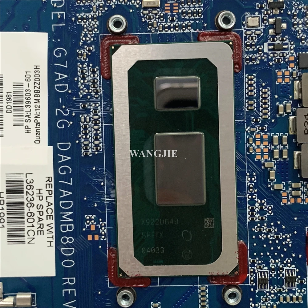 WANGJIE para HP 14-CE TPN-Q207 placa base G7AD DAG7ADMB8D0 L36236-601 L36236-001 SRFFX i5-8265U MX150 2GB - imagen 3