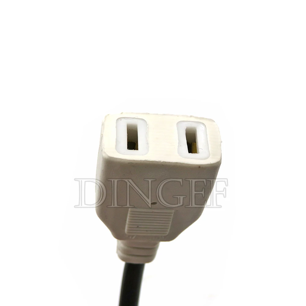 1 Uds con línea 2 agujeros enchufe hembra impermeable de una sola pieza de dos pines hembra 220V macho y hembra acoplamiento cabezal de alimentación de CA - imagen 4