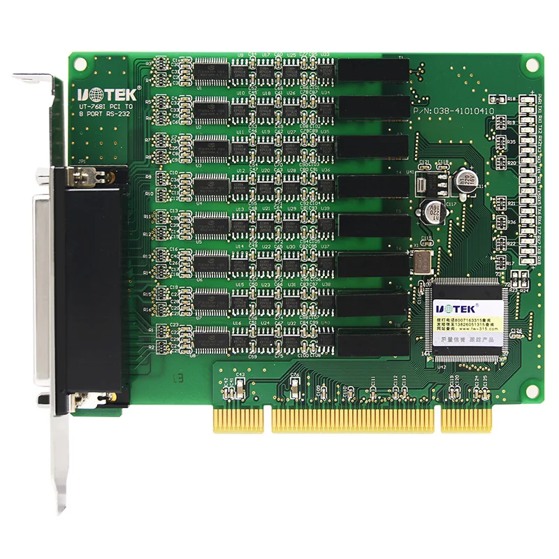 UOTEK Industrial optoaislado PCI a tarjeta serie RS-232 RS232 8 puertos convertidor de alta velocidad conector DB9 UT-768I - imagen 2