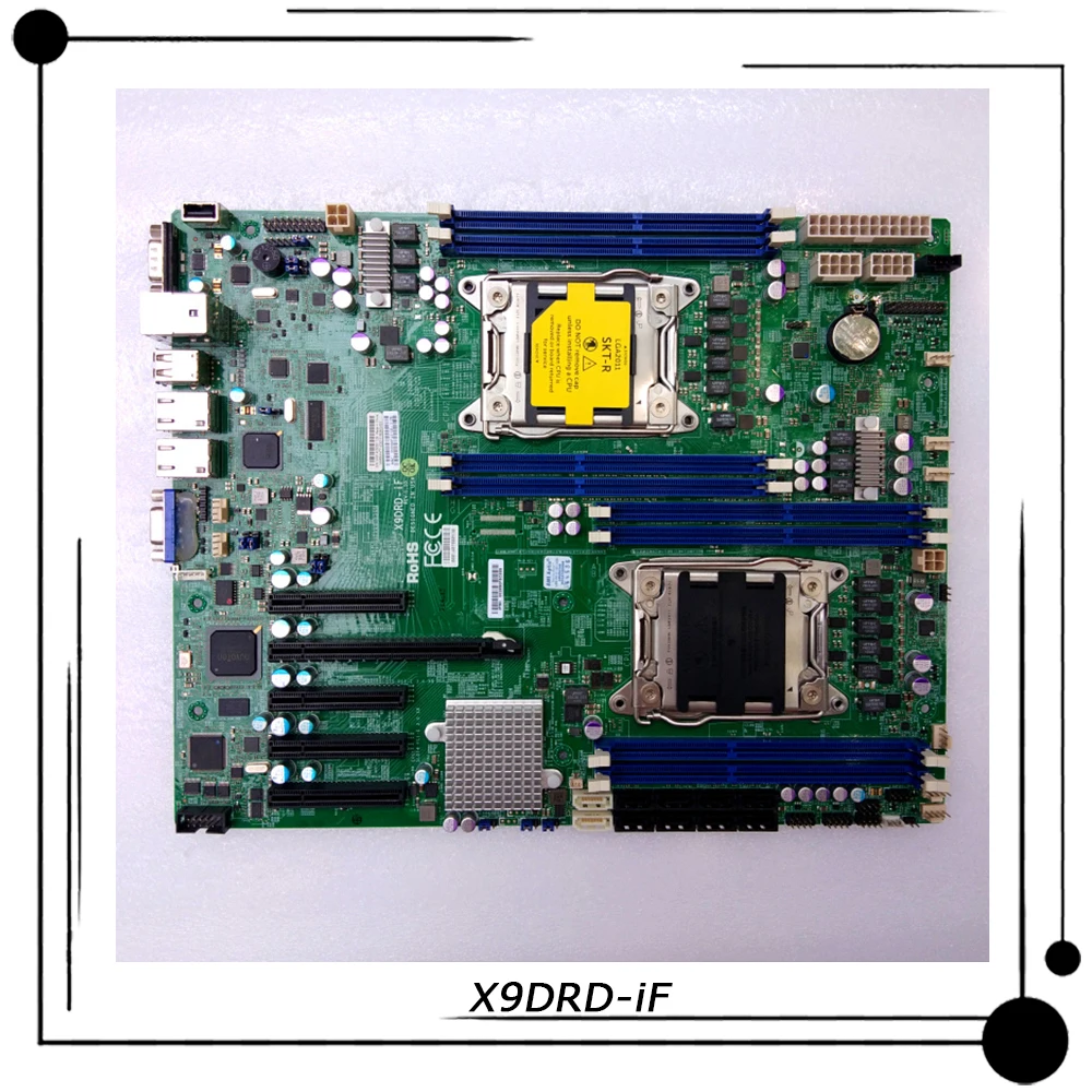 X9DRD-iF para placa base de E-ATX de servidor bidireccional Supermicro LGA 2011 procesador Intel C602 DDR3 Xeon E5-2600 y E5-2600 v2 familiar - imagen 2