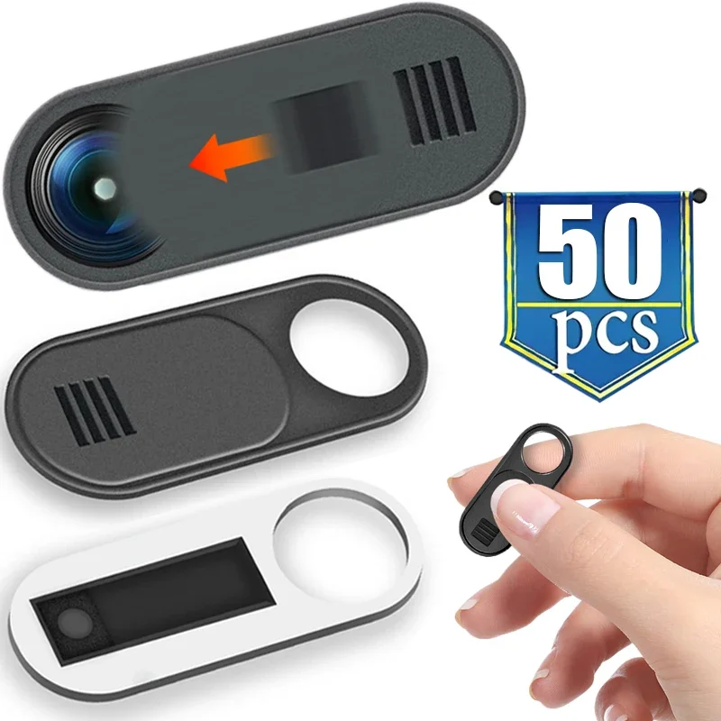 Protector de privacidad de cámara de coche, 50/30/10/1 piezas, consola central, Webcam, bloqueador deslizante para Tesla Model 3, Model Y, cubierta de lente de cámara