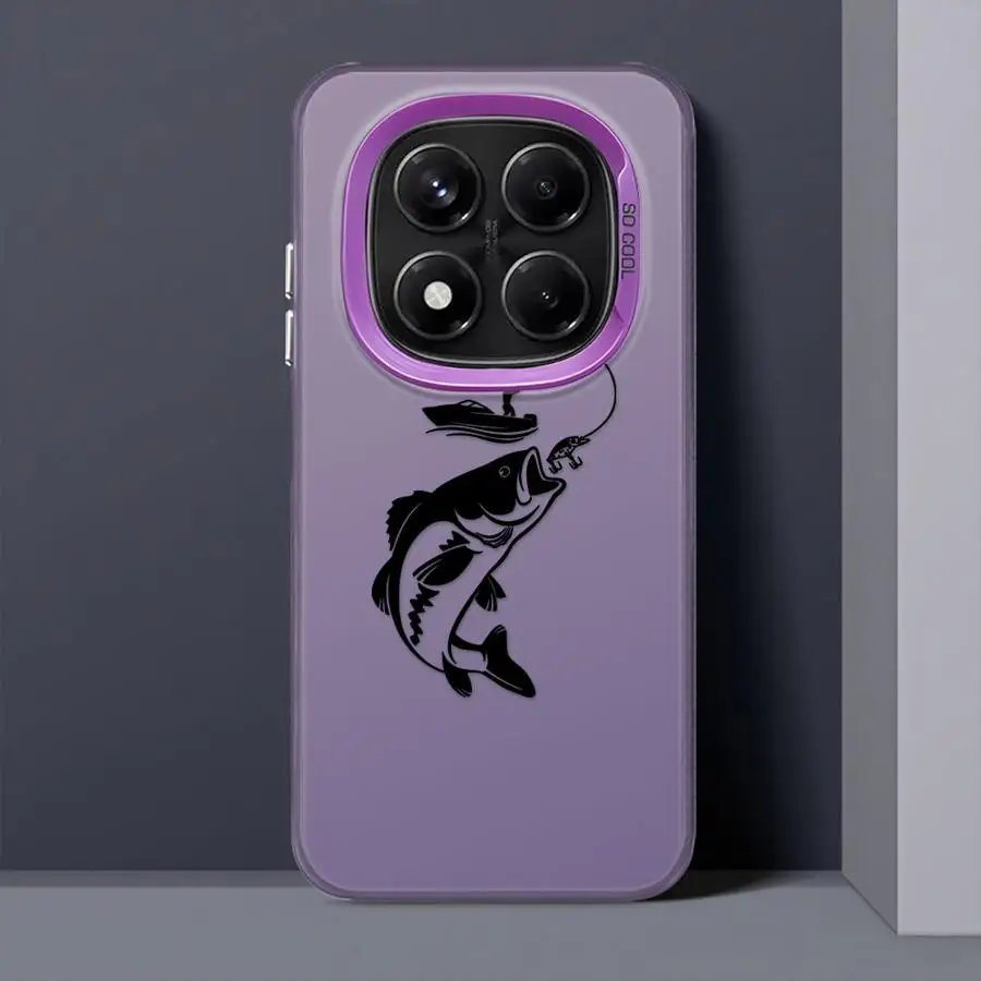 Funda para Xiaomi Redmi Note 9s 10s 13 12 11 11s 10Lite 12s 14 Pro Plus cubierta trasera de teléfono línea pesca hombre - imagen 2