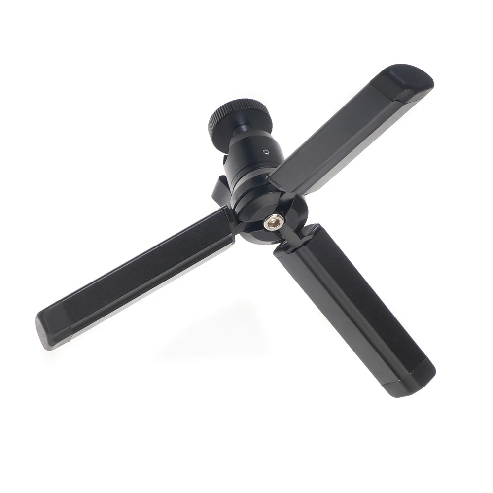 Soporte para trípode, soporte para cámara SLR, Mini adaptador de Base para trípode de fotografía de escritorio, monopié, soporte de aleación de aluminio para luz - imagen 3