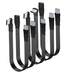 Cable USB-C 2.0 Plano 90° – Extensión Flexible