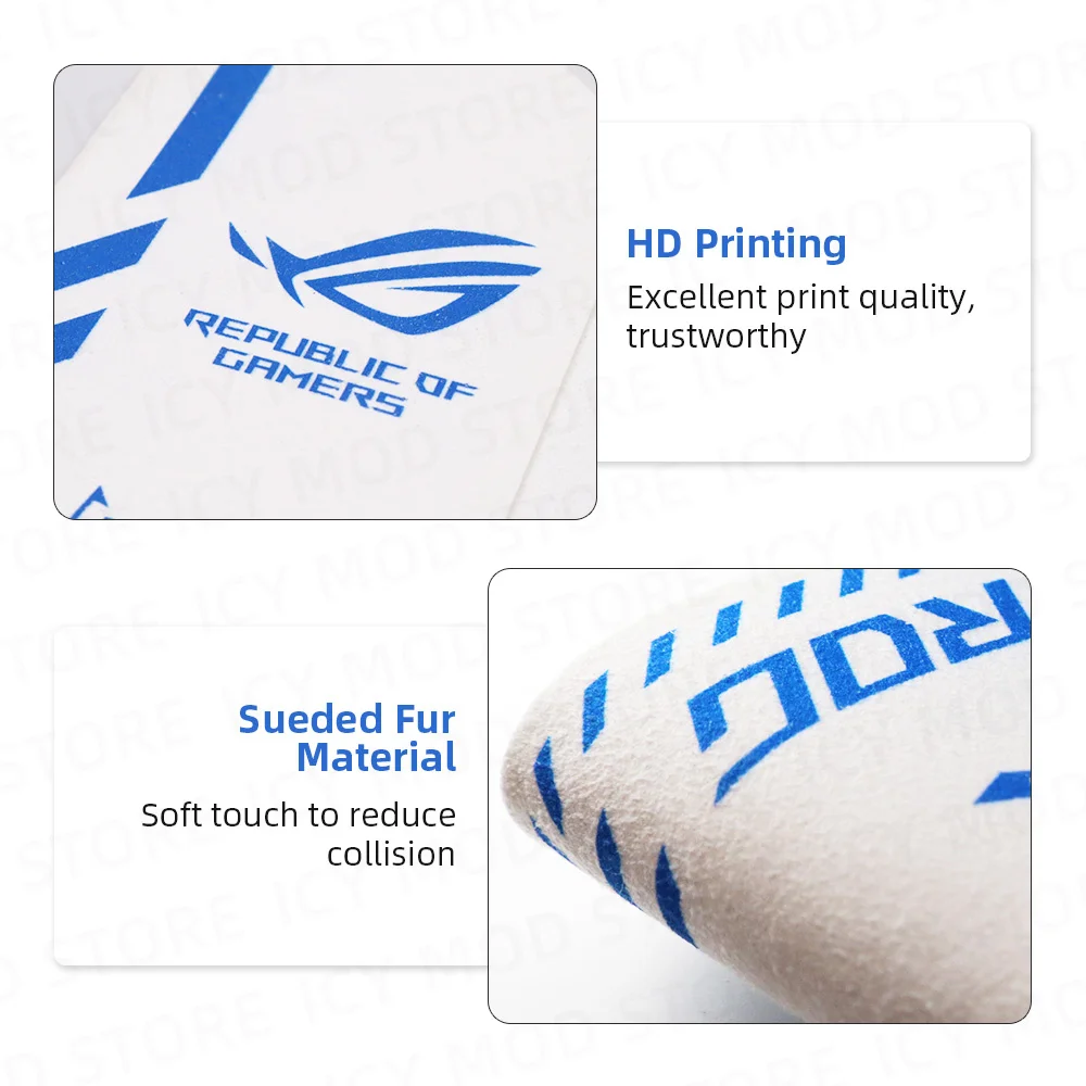 ROG-pegatinas de tela Helios GX601, Funda de cuero personalizada, cubierta de ante ASUS Strix, marco de chasis, cubierta abatible, decoración, MOD, 4 Uds. - imagen 5