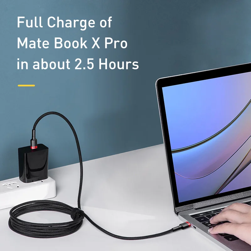 Baseus Cable USB-C 100W PD Carga Rápida – Compatibilidad Universal - imagen 3