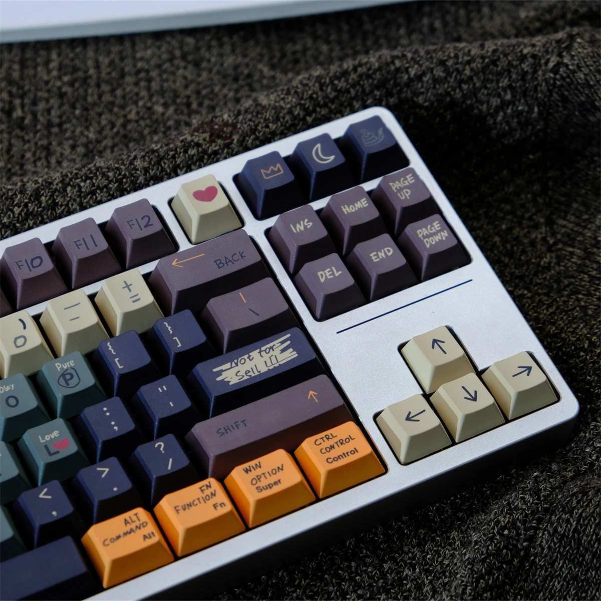 Teclas Love Story de 151 teclas, teclas con subcama de tinte PBT de perfil Cherry para teclados mecánicos MX 61 64 68 75 87 96 980 - imagen 4