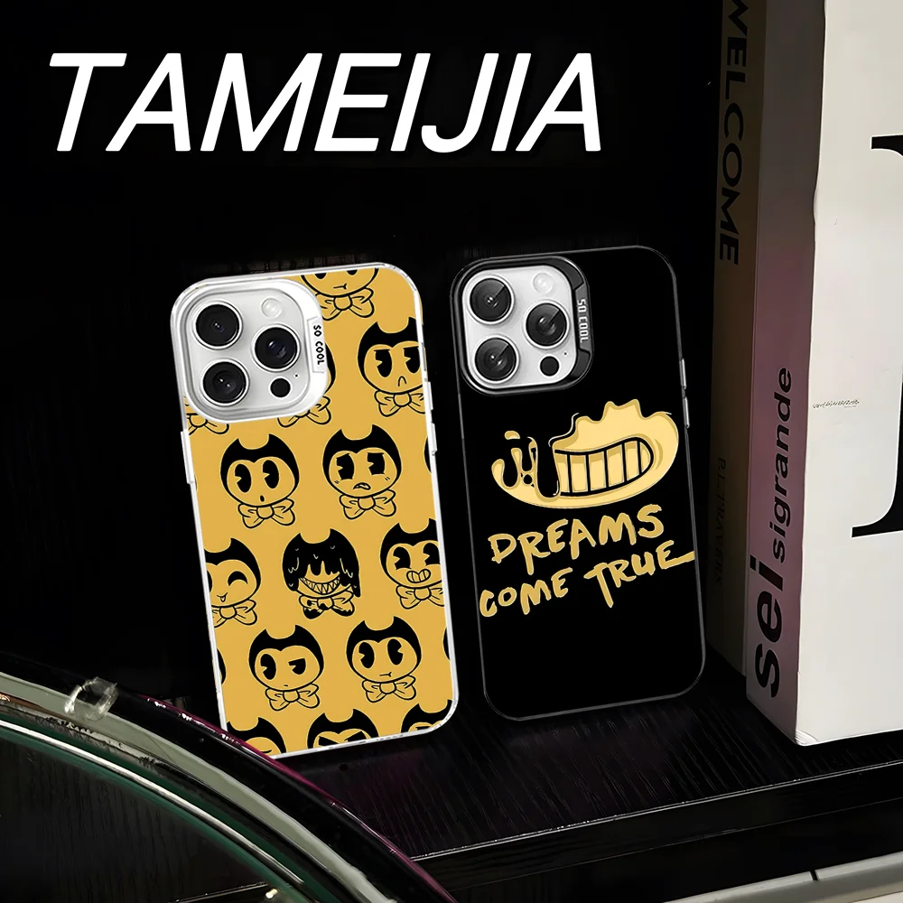 Juego clásico B-Bendy y la i-ink M-Machine funda de teléfono para IPhone 16 15 14 13 12 11 Pro Max X XR XSMAX 8 7 Plus - imagen 4
