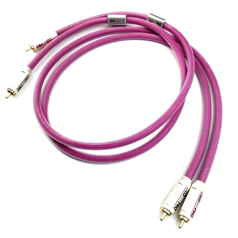 Cable RCA de alta fidelidad, enchufe RCA chapado en oro, HTP1 PRO RCA XLO, cable de interconexión de audio, amplificador de CD, reproductor de DVD, altavoz, cable RCA - imagen 2