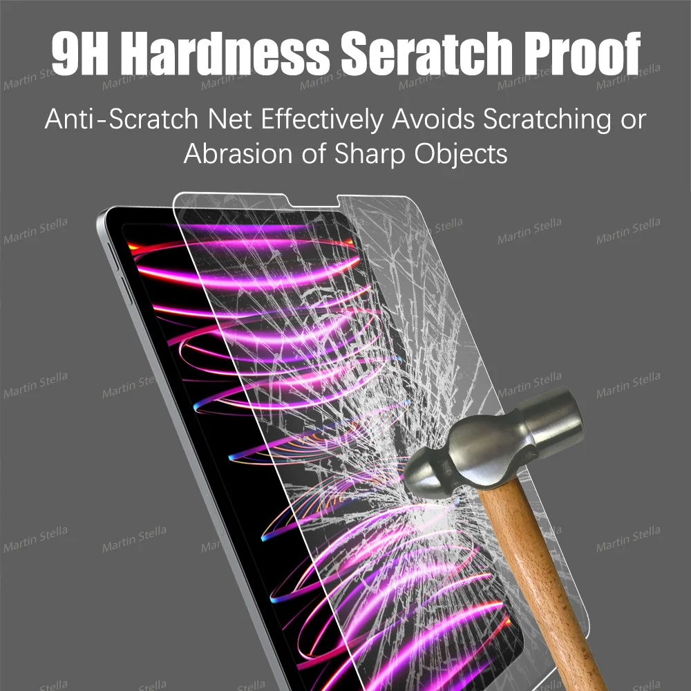 2 uds vidrio templado para iPad 10. a generación pro 11 12,9 Air 5 4 10,9 Protector de pantalla completa para iPad 10,2 7 a 8 a 9 - imagen 4