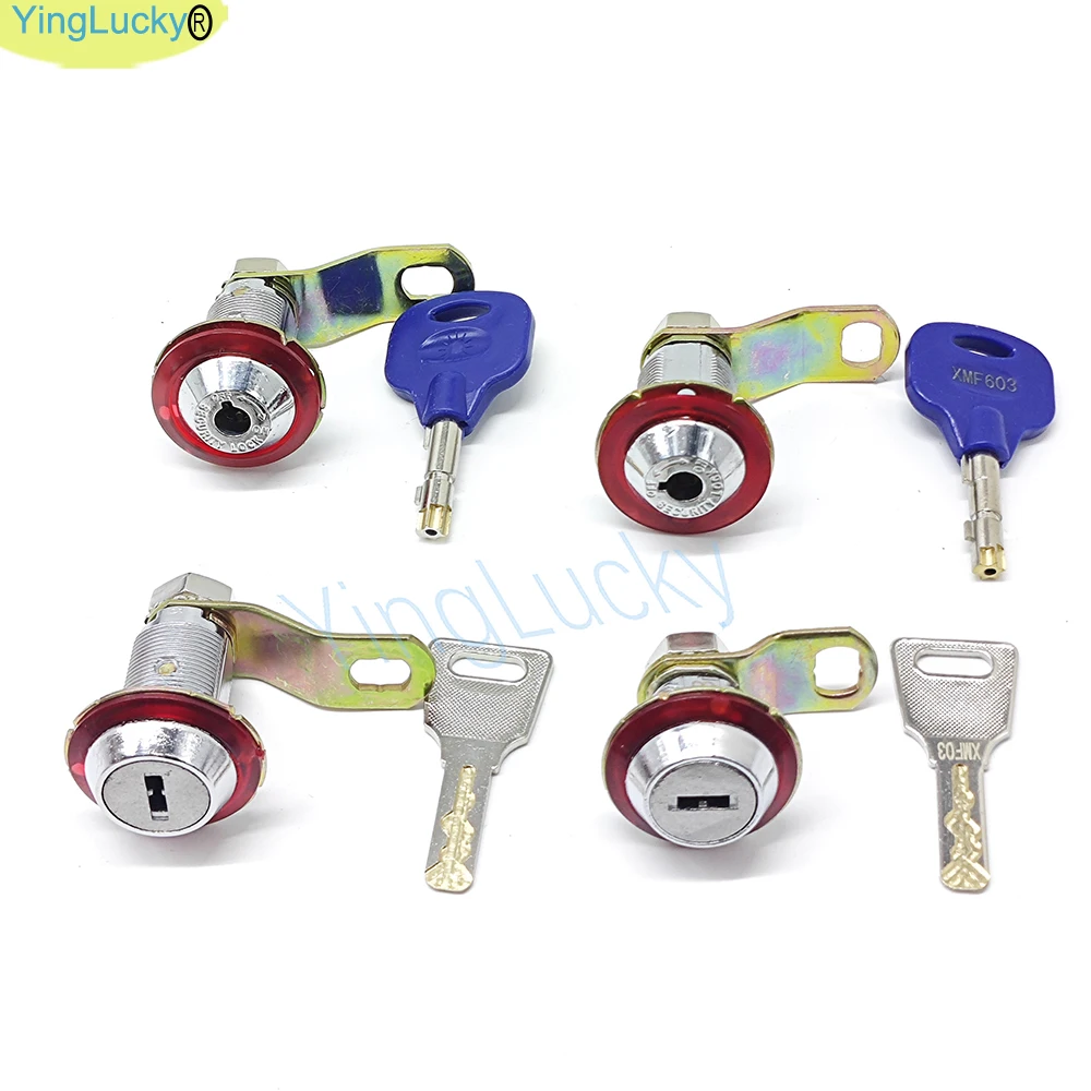 1 unidad de piezas de cerradura de puerta de máquina Arcade de 35 y 45mm, cerradura de caja de herramientas de puerta de efectivo corta para caja de correo, máquina de juego Arcade - imagen 2