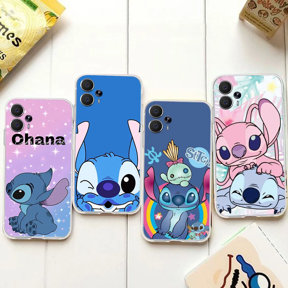 BD-68 We Love Stitch funda transparente para Moto G13 E6I E22 G82 G40 G10 G200 E22I E6S E30 G23 E40 Edge 20 S30 potencia de fusión - imagen 2