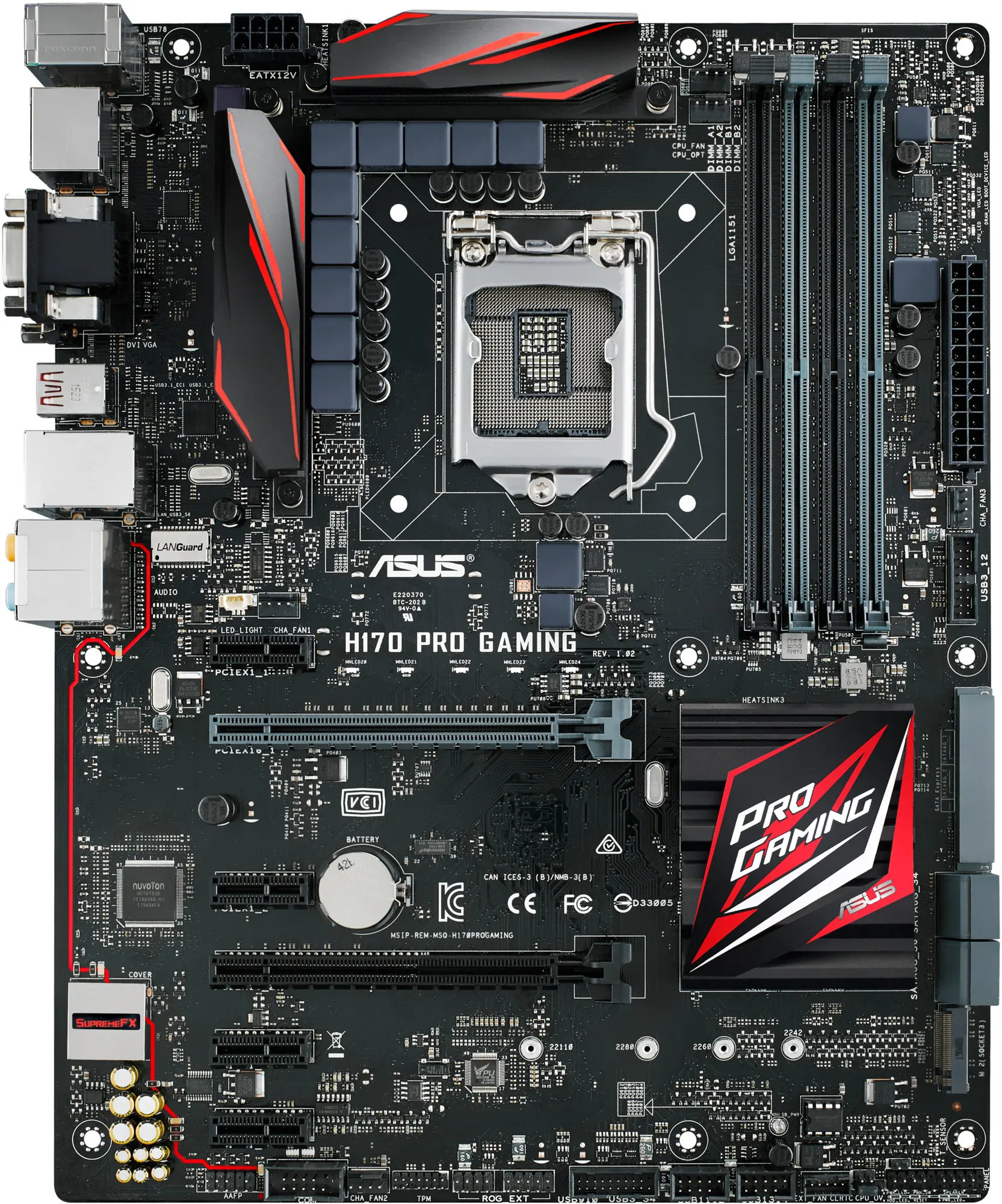 Placa base para juegos Asus H170 PRO LGA 1151 intel H170 compatible con Core i5-6500 i7-7700 6300 6100 cpu DDR4 64G PCI-E 3,0 M.2 ATX - imagen 2