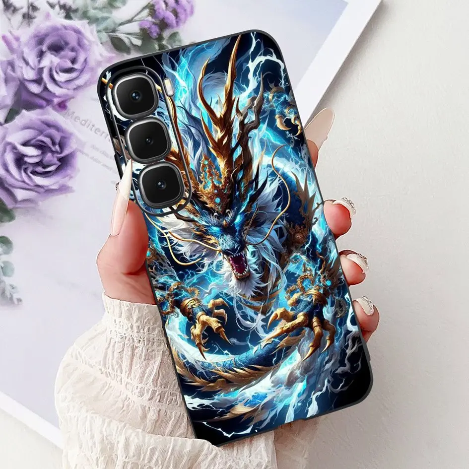 Para Infinix Hot 60 60i Funda X6726 X6728 X6728B Funda a prueba de golpes Popular flor mármol Fundas de silicona suave para Hot60 Hot60i Funda - imagen 2