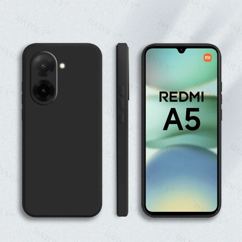 Para Xiaomi Redmi A5 funda para Redmi A5 antigolpes suave TPU Original silicona líquida Color caramelo funda trasera para Redmi A5