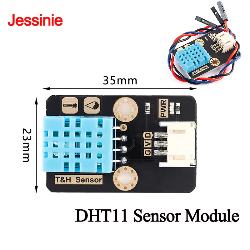 Módulo Sensor de temperatura y humedad DHT11, salida de señal Digital de 3,35 V para Arduino ESP32 PH2.0-3P