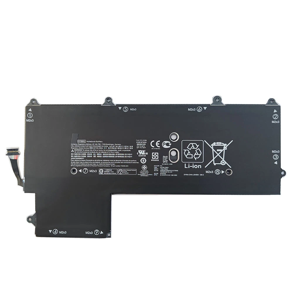 Nueva batería Original para ordenador portátil OY06XL 7,4 V 21Wh para HP Elite x2 1011 G1 HSTNN-DB6A 750550 -006 750550 -001 - imagen 4