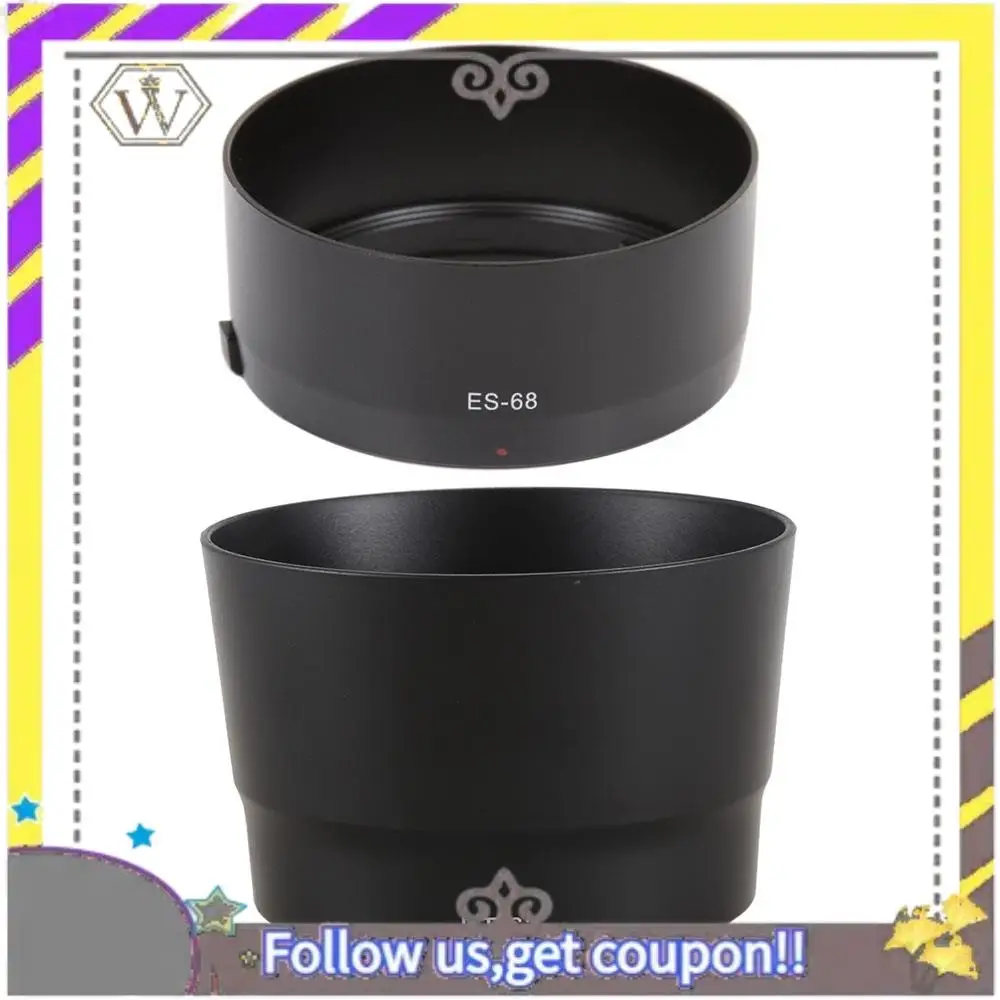 Nuevo 1 Uds parasol de lente de montaje de bayoneta para Canon Ef 50Mm F1.8 STM (reemplazar para Canon Es-68) y 1 Uds ET-63 parasol para Canon EF-S 55-2 - imagen 2