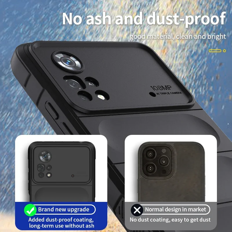 Funda de silicona para Xiaomi Mi POCO X6 X5 X4 Pro 5G M4 F4 GT, cubierta protectora para cámara, anticaída, forro de bolsa de aire - imagen 4