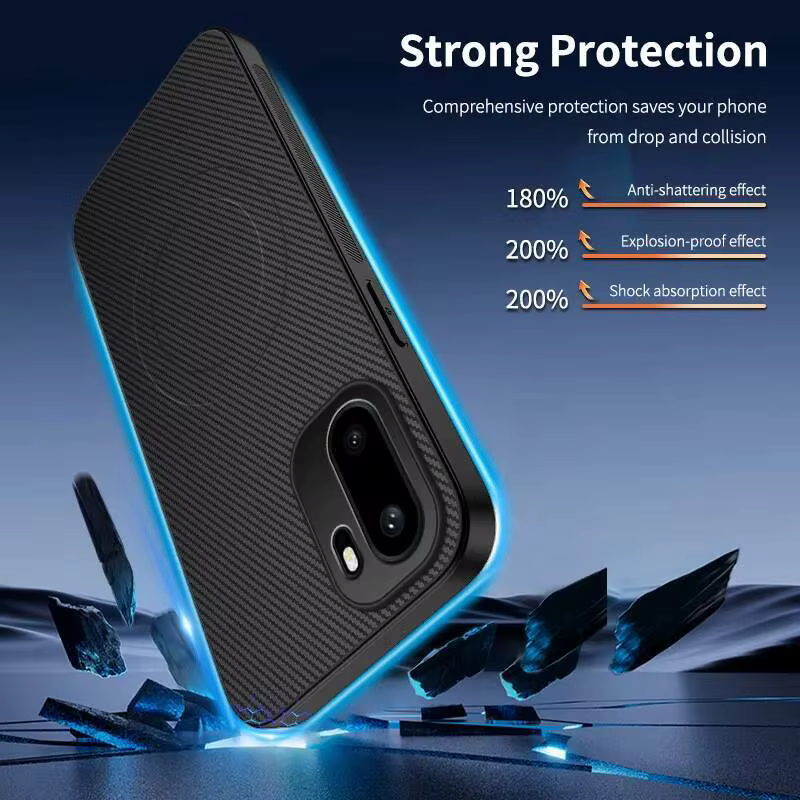 Para OnePlus 15R 15 Ace6T Ace6 funda de lujo con textura de fibra de carbono funda protectora trasera magnética para One Plus 15R hell - imagen 3