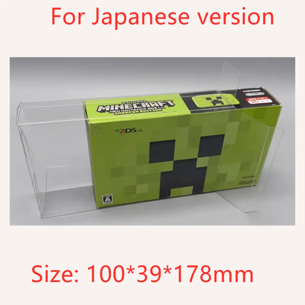 Transparent Box Protector For Creeper/Nintendo 2DS LL/2DSXL Collect Boxes TEP Storage Game Shell Clear Display Case