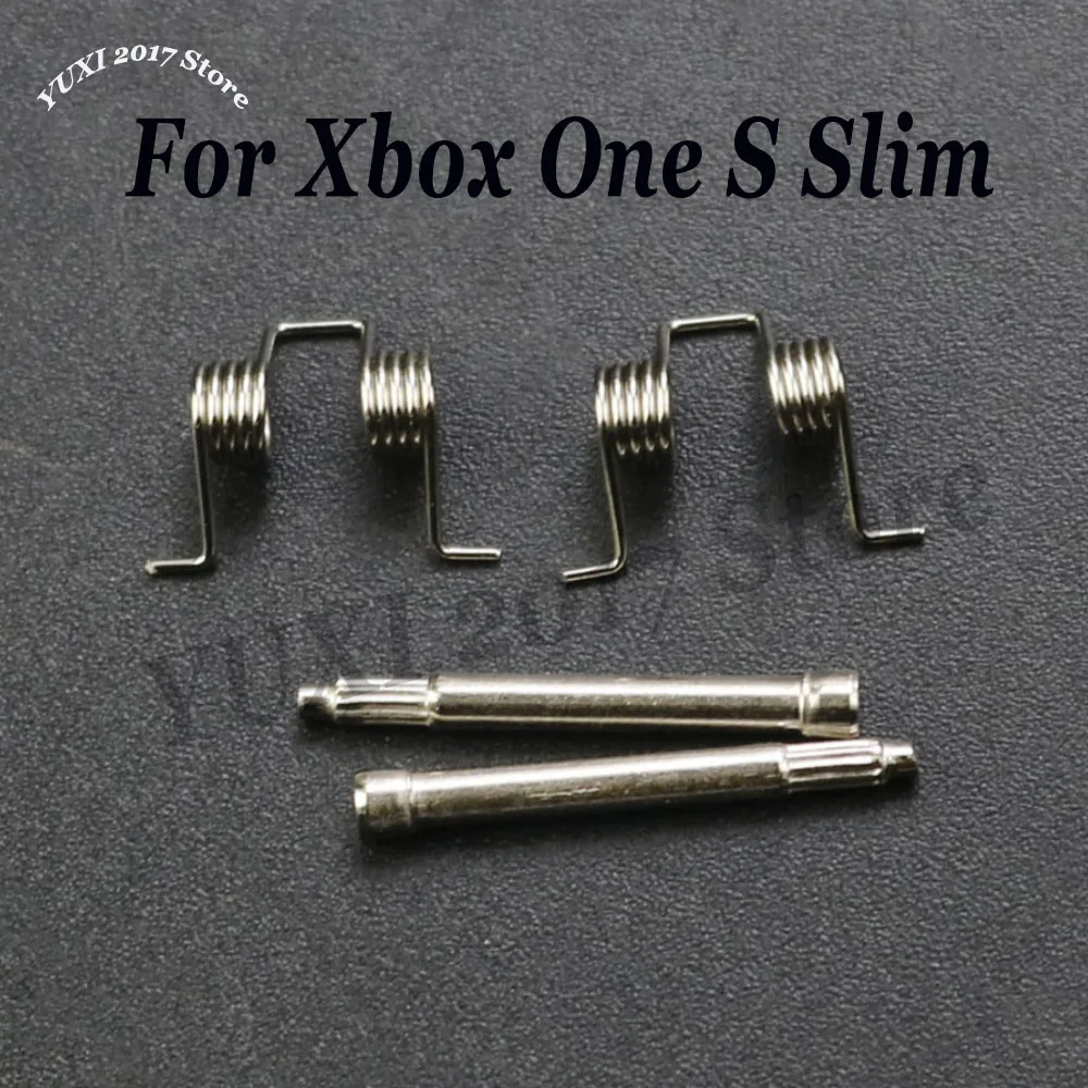 2-5 juegos de resorte de botón de disparo LT RT para Xbox One S Slim controlador ultrafino soporte de repuesto botón de fijación de tira de Metal