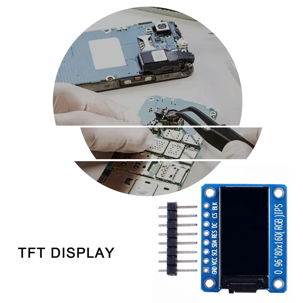 Pantalla TFT IPS de alta definición de 0,96 pulgadas a todo Color OLED 80x160 pantalla IPS St7735 módulo LCD de unidad Dropshipping al por mayor - imagen 2