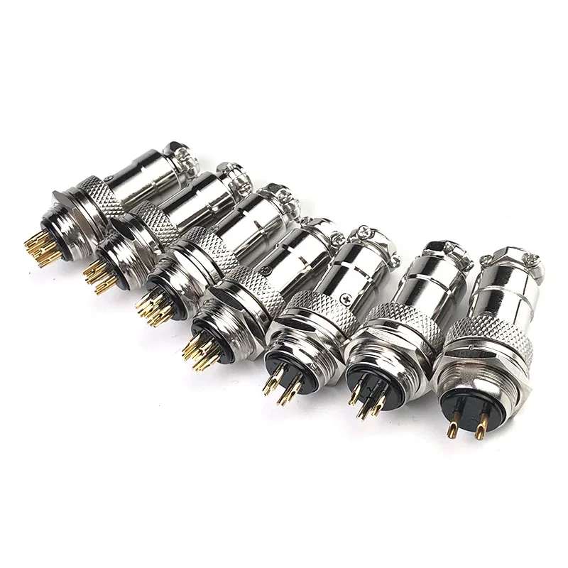 GX16 2-8pin enchufe de aviación de instalación inversa DF16 conector de soldadura M16F AB enchufe de señal Rebel M16F 300/500V conjunto macho hembra - imagen 4