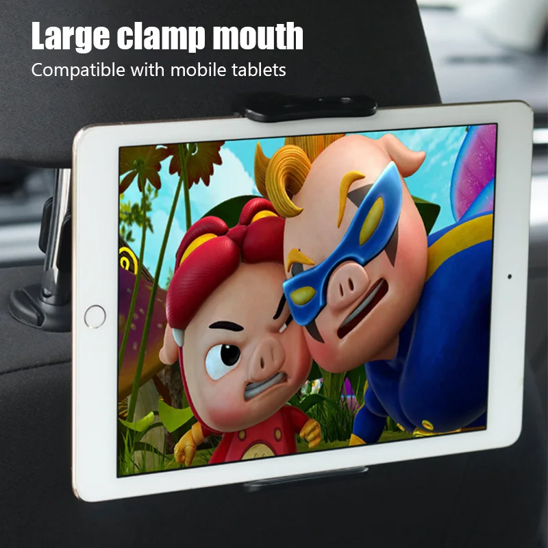 Soporte de teléfono para tableta de coche, montaje en asiento trasero de 4,7-12,9 pulgadas, para iPhone y iPad - imagen 4