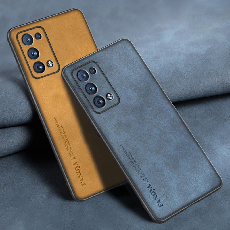 Funda de cuero PU de lujo para OPPO Reno 8, 7, 4G, 6 Pro Plus, 7Z, 5G, funda de teléfono de silicona mate para OPPO Find X5 Pro X5 Lite