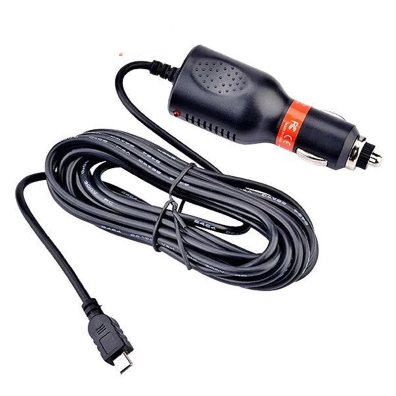 Cargador Mechero Garmin Coche 5V 2A – Cable 3,5m GPS DVR Dash Cam