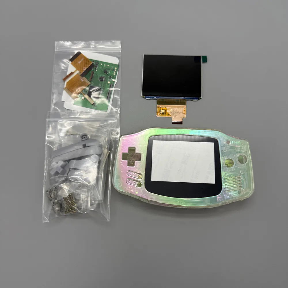 2025 GBA IPS LCD 3.0 "IPS pantalla LCD de alto brillo y kit de carcasa para Gameboy advance GBA. No requiere carcasa cortada, fácil de instalar - imagen 2